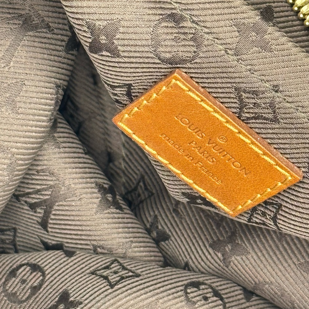 Rare Authentic Louis Vuitton Brown Suede Bag - Picture 3 of 14